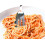For-Ghetti Κουτάλια 4 για Σπαγγέτι με Νάμπς, Χάλυβας, Διασκεδαστικά και Πλενόμενα, 6.75" 3