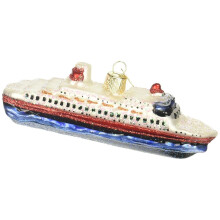 Kerstversieringen uit de Oude Wereld: Steden, Plaatsen en monumenten Glasgeblazen ornamenten voor kerstboomcruiseschip