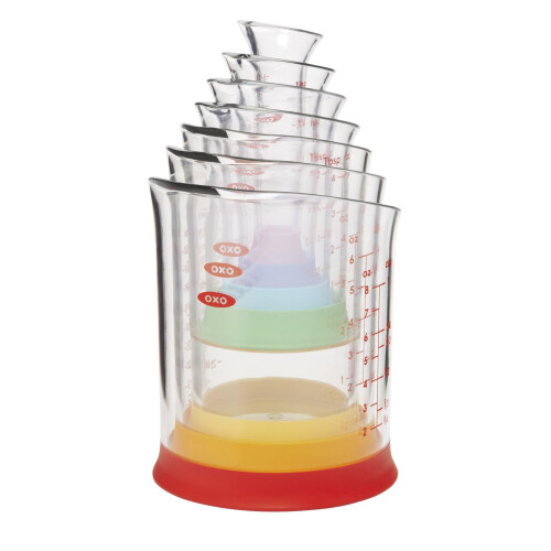 OXO OXO Good Grips 7-Piece Nesting Measuring Beaker Set, Multicolored