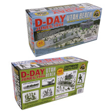 BMC WW2 D-Day Plastik Soldaten - Utah Beach 40 Stück Figuren Spielset für Sammler und Kinder