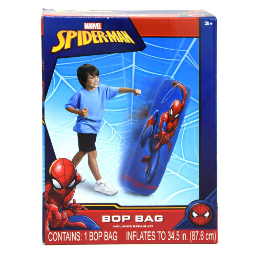 Marvel Spiderman Kids Inflatable Punching Bop Bag Exercise Toy on