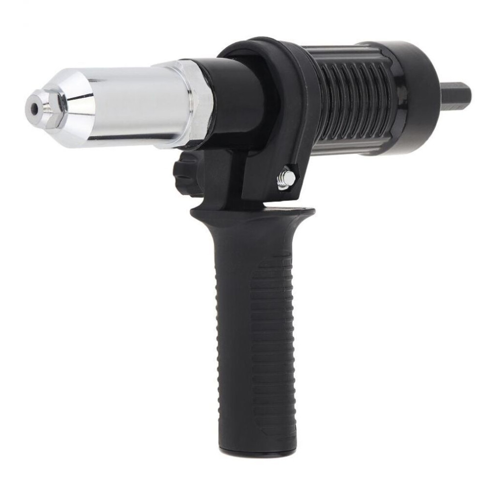Black Alloy Steel Electric Riveting Gun Adapter With 2.4 / 3.2 / 4.0 / 4.8mm Diameter Rivet Head
