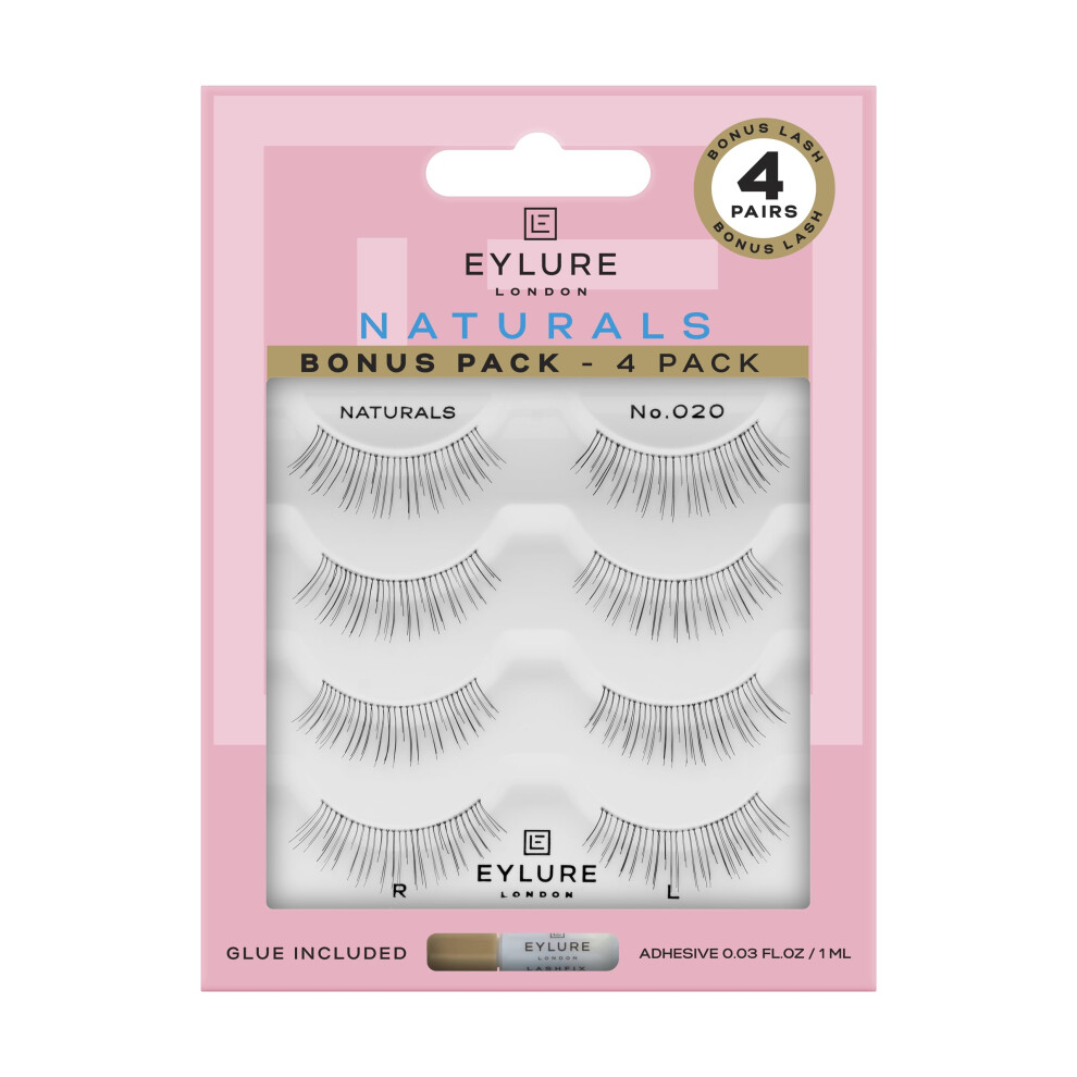 Eylure Naturals No020 Reusable Eyelashes Adhesive Included  Black 4