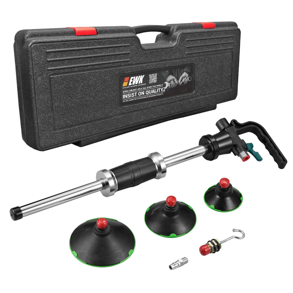 Extracteur De Bosses Pneumatique Ewk Pour R?Paration De Carrosserie 75-125Mm - Outil Efficace Pour Panneaux De Voiture - Noir-image