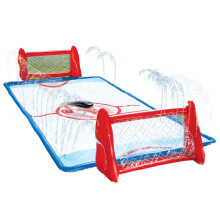 Wham-O Slip N Slide Vattenknähockeymål för Trädgård Inkluderar 2 Uppblåsbara Mål 2 Klubbor 1 Uppblåsbar Puck