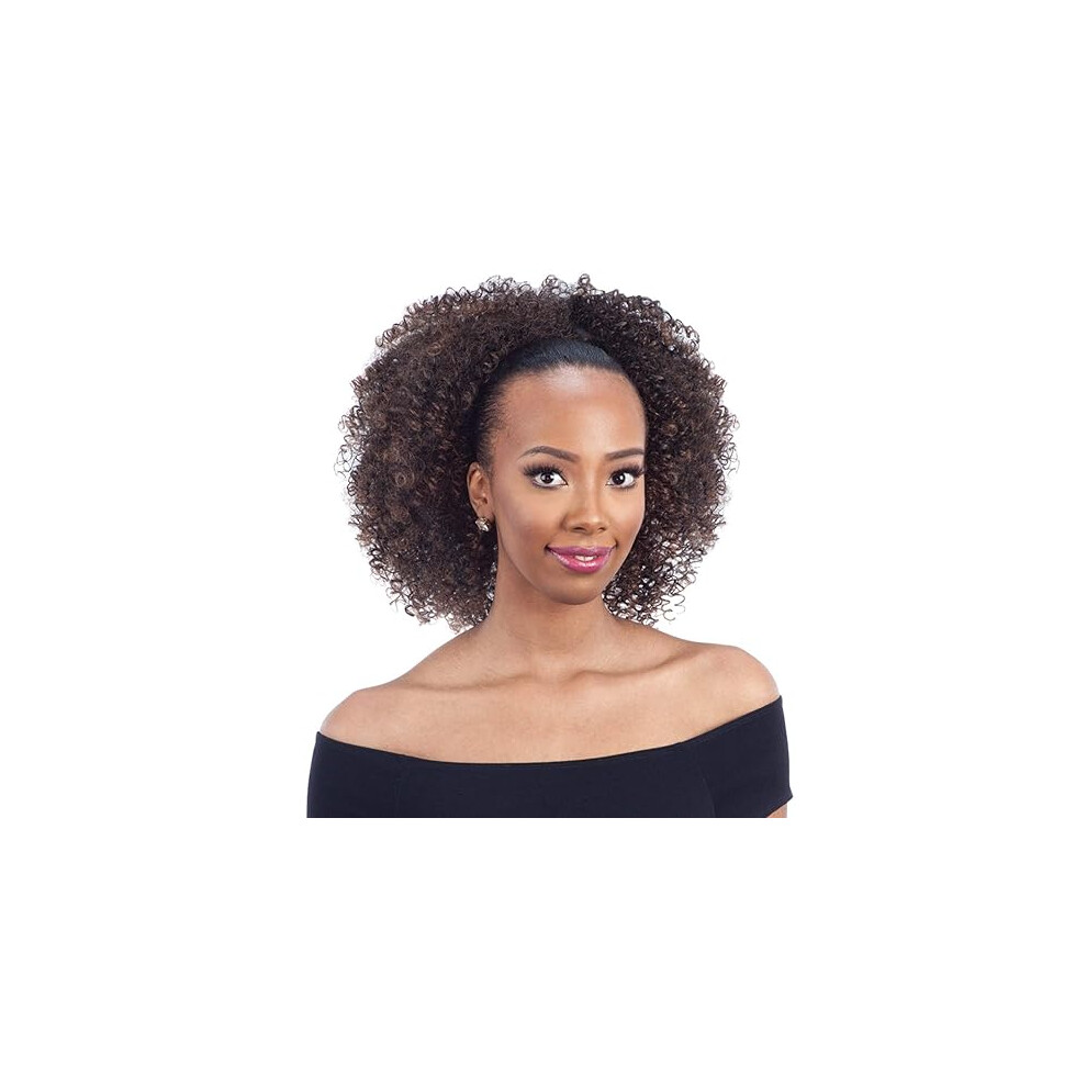 Freetress Braids Unisex Not,Specified Freetress Equal Synthetic Hair Drawstring Ponytail Bohemian Fro (1B)