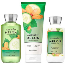 Bath &amp; Body Works Signature Collection Komkommer Meloen Geschenkset ~ Body Cream ~ Shower Gel &amp; Body Lotion. Lot van 3