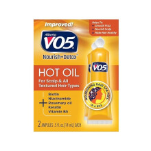 Traitement Intensif VO5 Hot Oil Hebdomadaire – 2 Unités – Soin Capillaire Nourrissant, Répare et Donne Brillance