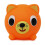 Jabber Ball Sankyo Toys Squeeze and Play Sound Ball - Neon Orange Cat 1
