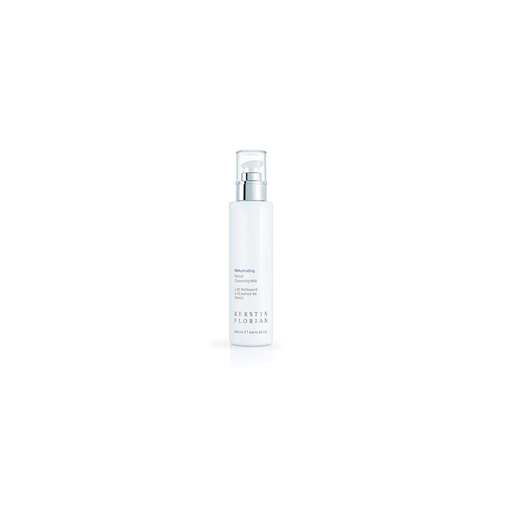 Kerstin Florian Rehydrating Neroli Cleansing Milk  Gentle Makeup Remover and Face Wash for Normal to Sensitive Skin (6.8 fl oz)