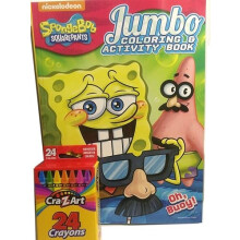Spongyabob 2pc jumbo sznezo s tevkenysgi knyv s ceruzk