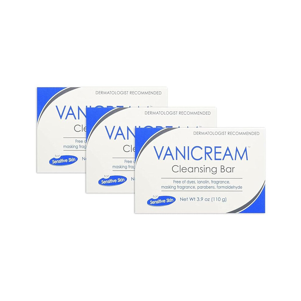 Vanicream Cleansing Bar for Sensitive Skin 3.9 oz 3 ea