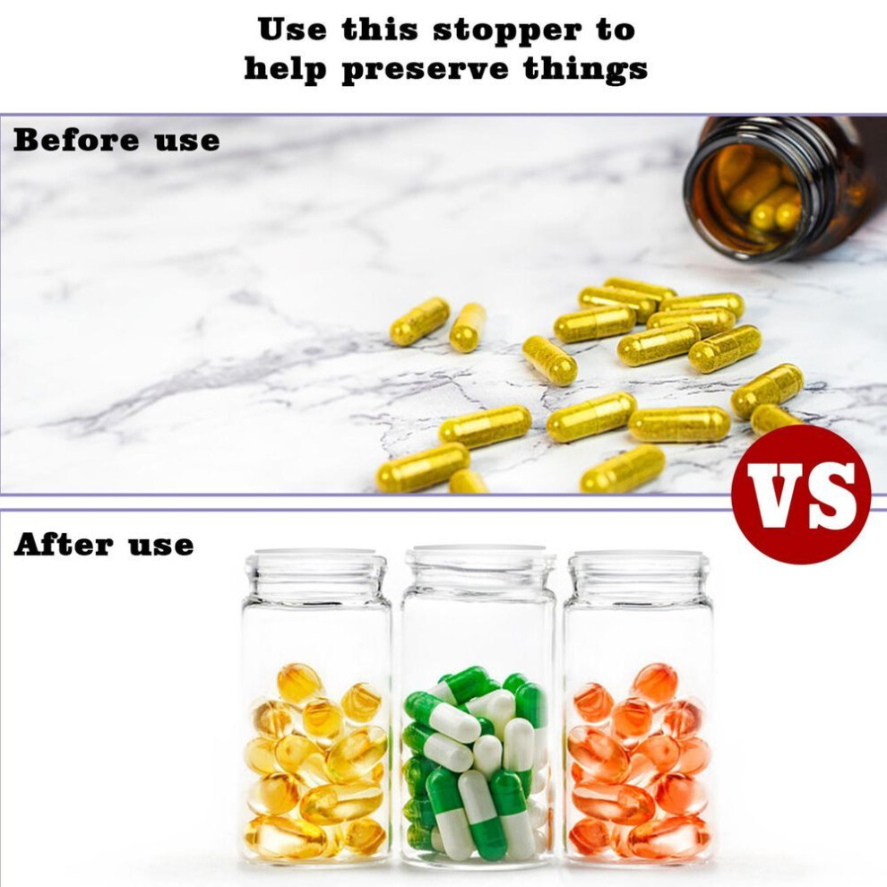 60 Pieces Salt And Pepper Shaker Stoppers 3/4 Inch, 1/2 Inch, 5/8 Inch Plastic