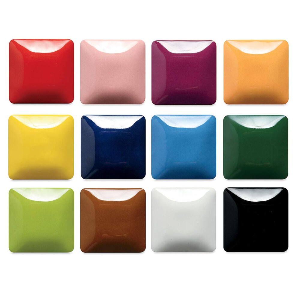 Mayco Stroke & Coat Wonderglaze Glaze Set A, Assorted Colors, Set of 1
