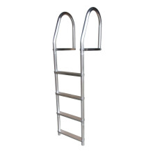Dock Edge ECO Weldfreie Aluminium-Dockleiter, 4 Stufen, stabil und langlebig, ideal für Boote und Schwimmstege
