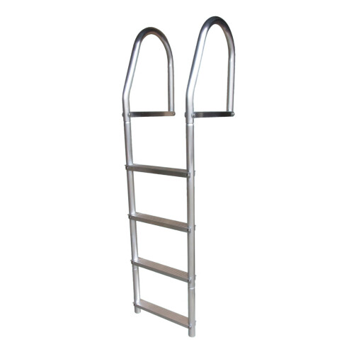 Dock Edge + ECO Weld Free Fixed Dock Ladder, 4 Steps, Aluminum