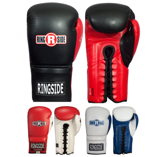 Ringside Lace IMF Tech Boxtraining Sparringhandschuhe Wei 16 OZ 2