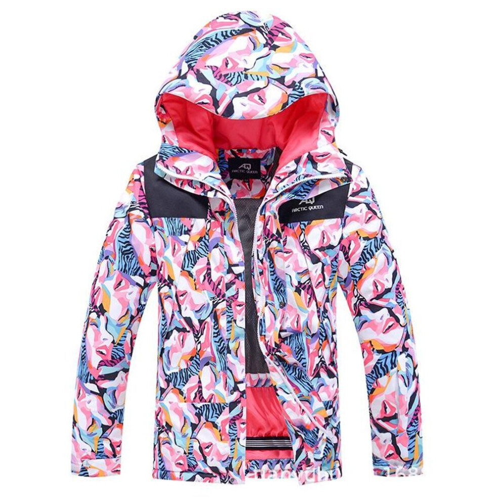 (pink, 2XL) High Quality Ski Jacket For Women Outdoor Windproof Waterproof Warm Snow Coat Winter Sport Ski Snowboard Jacket