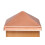 4x4 Post Point Cap - Solid Copper (3-1/2"" x 3-1/2"") 6