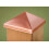 4x4 Post Point Cap - Solid Copper (3-1/2"" x 3-1/2"") 2