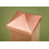 4x4 Post Point Cap - Solid Copper (3-1/2"" x 3-1/2"") 3