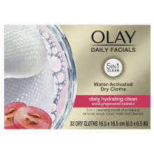Olay 4-In-1 Daily Facial Cloths Normal Skin 33 Count Packaging May V