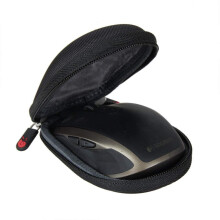 Hermitshell hårdt rejseetui til Logitech MX Anywhere 3S/3 og MX Anywhere 2S/2-mus (sort) - Beskyttende, kompakt, holdbar