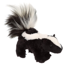 Douglas Striper Skunk Plush - 8in, Realistic Black & White Stuffed Animal (4117)