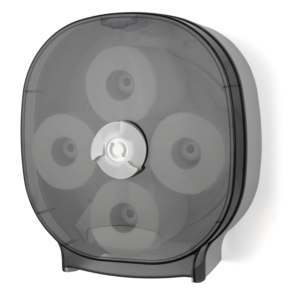Palmer Fixture RD0044-01 4-Roll Carousel Tissue Dispenser, Dark Transl