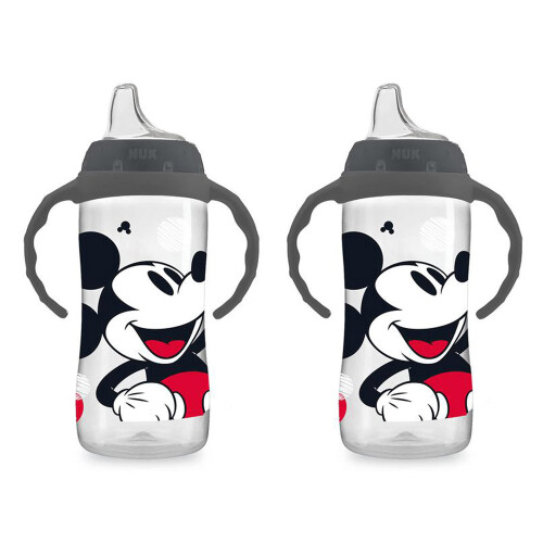 NUK Mickey Mouse Large Learner Cup 10oz 2pk - BPA Free  Spill Proof Si