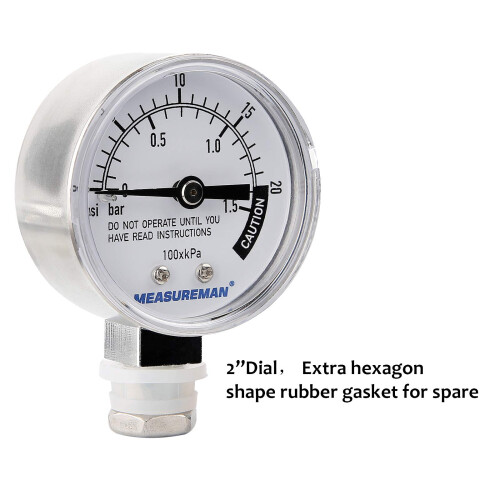 MEASUREMAN RVS Snelkookpan Manometer Drukpan Manometer 1
