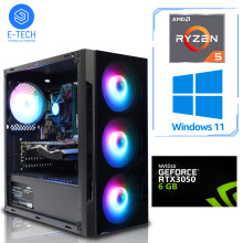 (1TB M.2) Gaming PC AMD Ryzen 5 5500GT 16GB 6GB RTX 3050 W11