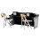 Black & Gray Commentator Table Playset for Wrestling Action Figures 2