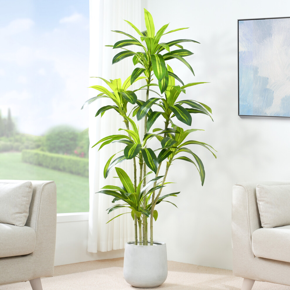 (150CM) Artificial Agave Tree with Plastic Planter & Moss