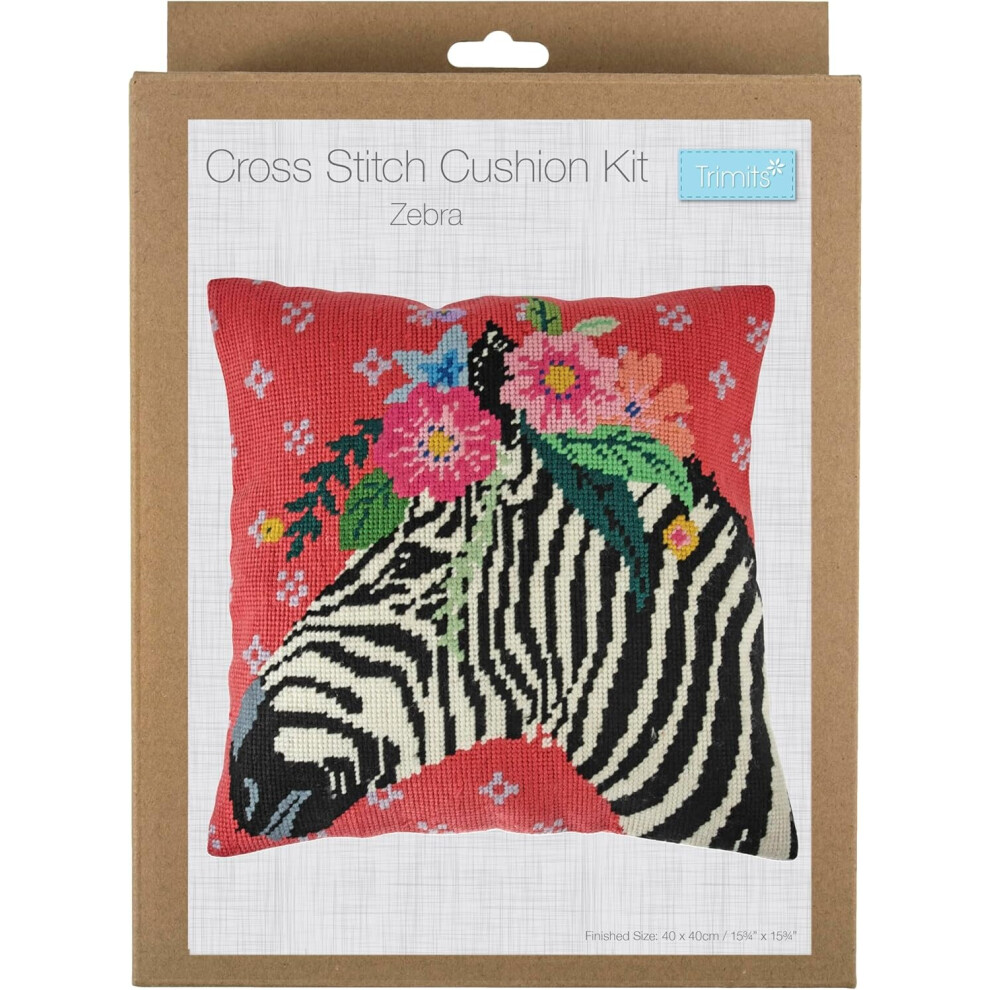 Trimits Wandtapijt Halfsteek Kussen Zebra