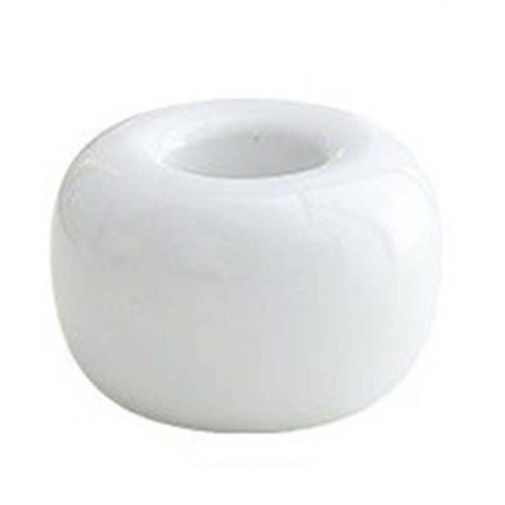 (white) Mini Donut Ceramic Toothbrush Holder Bathroom Storage Accessories Toothbrush Base Frame Storage Rack Tooth Brush Stand Shelf