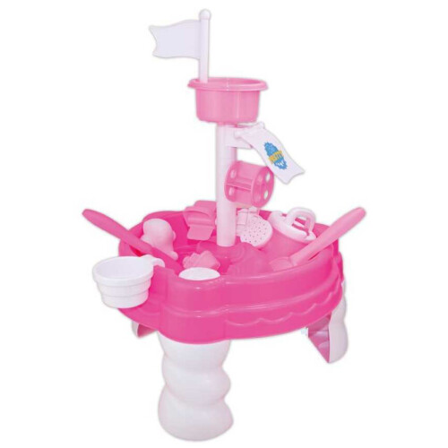 Pink Sand & Water Table Kids Outdoor Garden Sandpit Toy Set 316