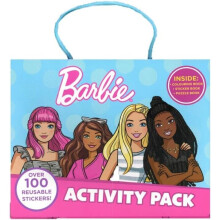 Barbie Activity Pack Colouring Book Sticker Puzzle Fun Craft Activities Childrens Set In Carry Case