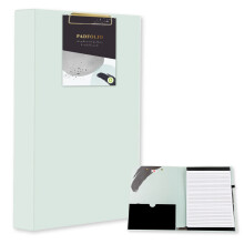 Mintgrünes Padfolio Klemmbrett-Ordner mit Nachfüllblock Büro Schreibwaren
