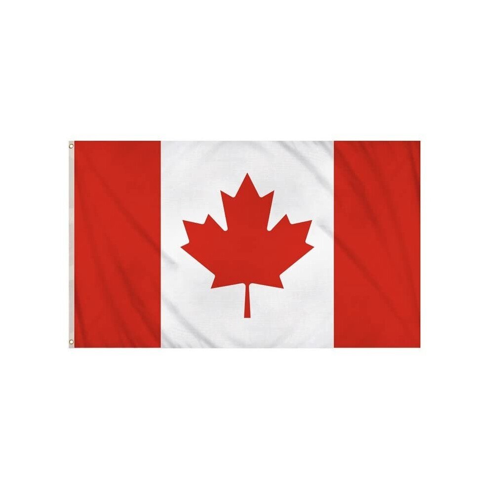 Bfcnmrown Canada Flag 5Ft X 3Ft Canadian Football Tournament Supporters Flags With Eyelets For Hanging