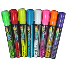 White Colour Dry Wipe Chalk Marker Pen Blackboards Windows Glass
