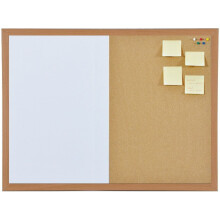 Magnetisches Drywipe White & Cork 60cm X 40cm Dual-Kombi-Pinnwand