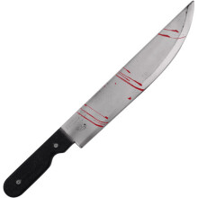 Blood Stained Knife Machete Fake Plastic Halloween Prop