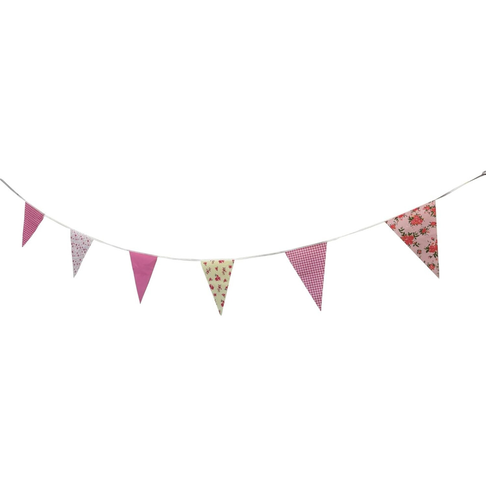 Pink Floral Vintage Decoration Hanging Garland Tea Party Bunting