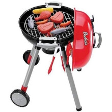 BBQ Grill Spielzeug auf Rädern, Kinder-Koch-Set für drinnen & draußen, realistischer Grill mit Licht, Geräusche & Zubehör