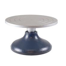 Roue de poterie professionnelle en métal - plateau tournant 18 cm, antidérapant, parfait pour le modelage de l'argile