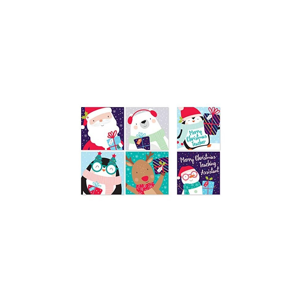 Christmas Cards - 30 Kids School Pack - Cute Characters