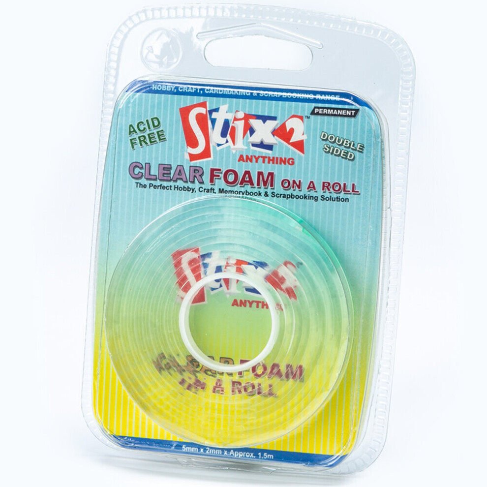 2m Clear Double Sided 5mm Adhesive Foam Tape