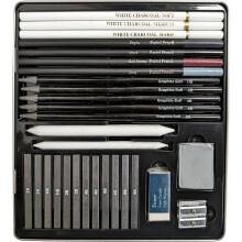 Komplettes Künstler-Zeichen-Set in Metalldose zum Skizzieren & Zeichnen Kit