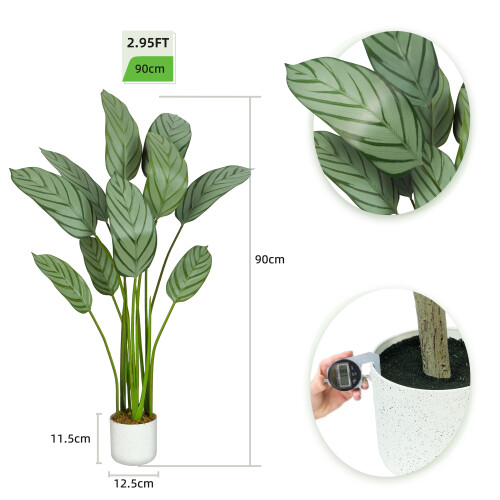 MCC (90CM) Artificial Bird of Paradise Tree with Planter&Moss 2
